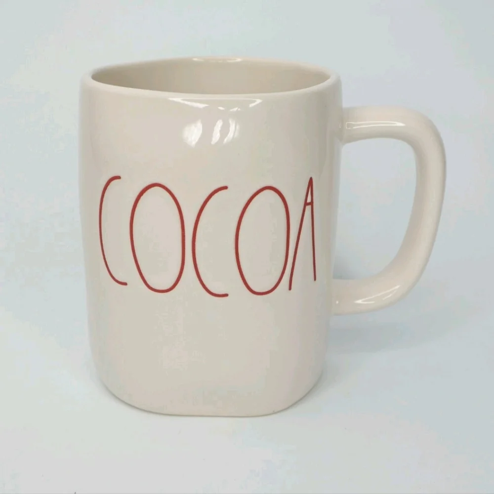 Rae Dunn Cocoa Mug Artisan Collection By Magenta - Red Lettering